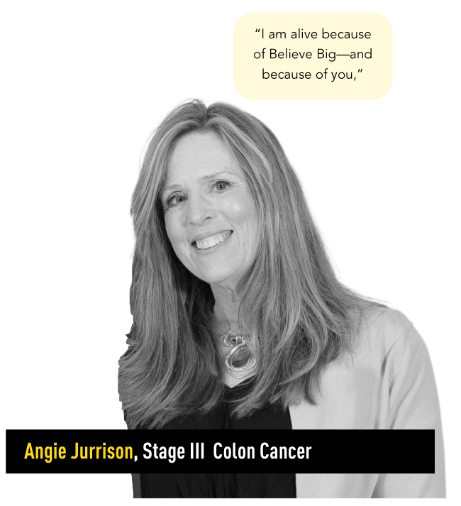 Angie Jurrison, Stage III Colon Cancer